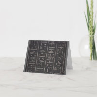 Hieroglyphen Dankeschön-Karte