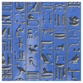 Hieroglyphen im Lapislazuli Stoff