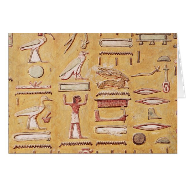 Hieroglyphen, vom Grab von Seti I (Vorderseite (Horizontal))
