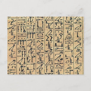 Hieroglyphics Postkarte