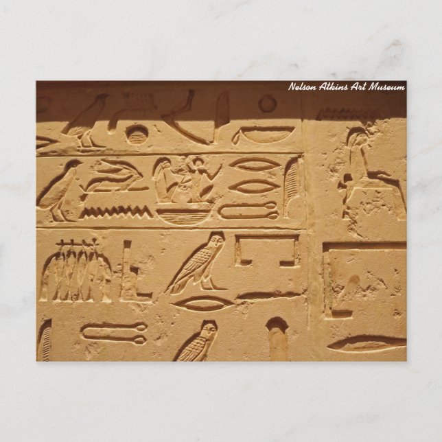 Hieroglyphics Postkarte (Vorderseite)
