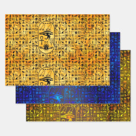 Hieroglyphics-Sampler Geschenkpapier Set