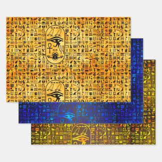 Hieroglyphics-Sampler Geschenkpapier Set