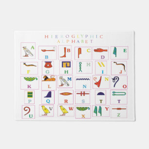Hieroglyphisch Alphabet Doormat Fußmatte