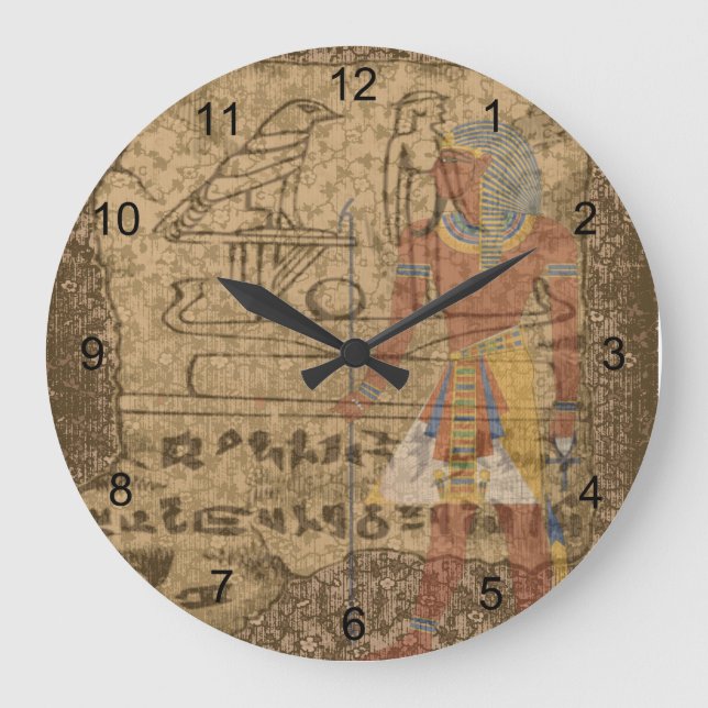 Hieroglyphisch Große Wanduhr (Vorderseite)