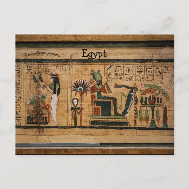 Hieroglyphische Kunst in Ägypten Postkarte (Vorderseite)