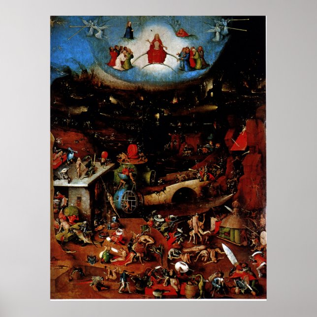 Hieronymes Bosch: Das letzte Urteil Poster (Vorne)