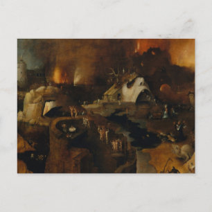Hieronymus Bosch - Chrisist Descent Into Hell Postkarte