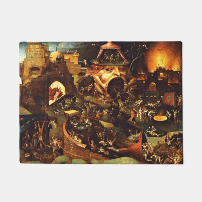 Hieronymus Bosch Christ in Limbo Fußmatte (Vorderseite)