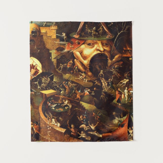 Hieronymus Bosch Christ in Limbo Wandteppich (Vorderseite)