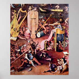 Hieronymus Bosch-Der Garten der Hölle, Details Poster