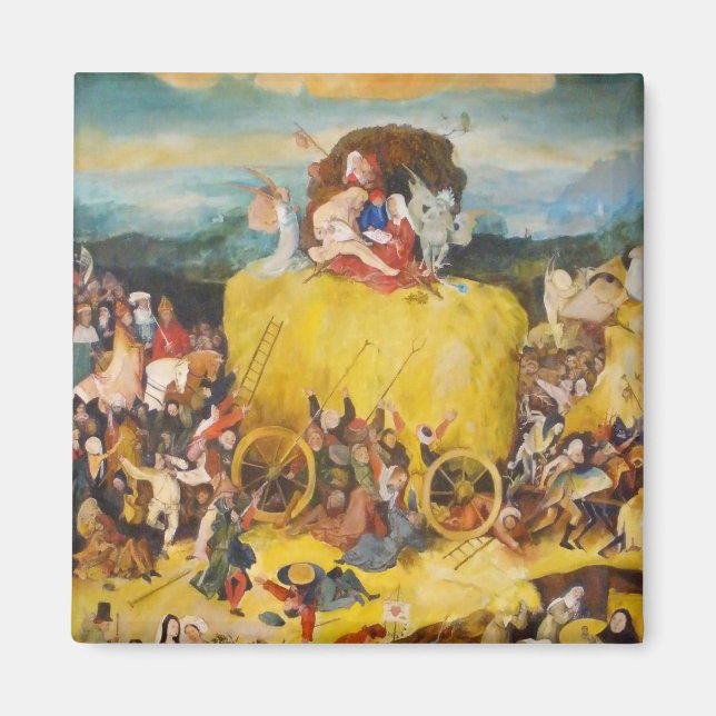 Hieronymus Bosch Malkunst Magnet (Vorne)