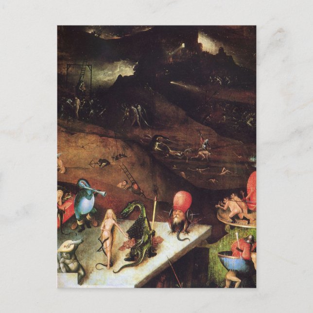 Hieronymus Bosch Malkunst Postkarte (Vorderseite)