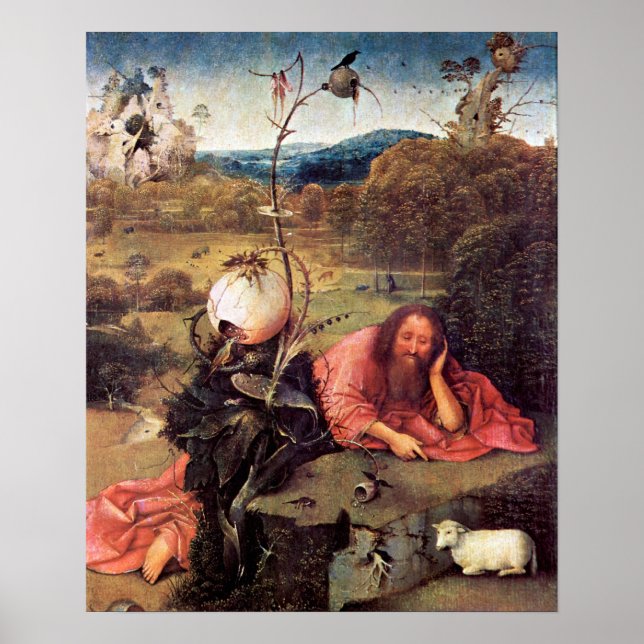 Hieronymus Bosch-Meditator St. John the Baptist Poster (Vorne)