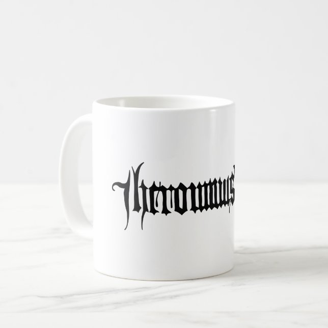 Hieronymus Bosch signature Kaffeetasse (Vorderseite Links)