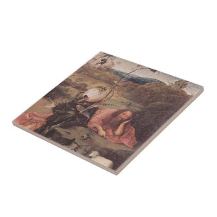 Hieronymus Bosch-St. Johannes der Täufer in der Fliese