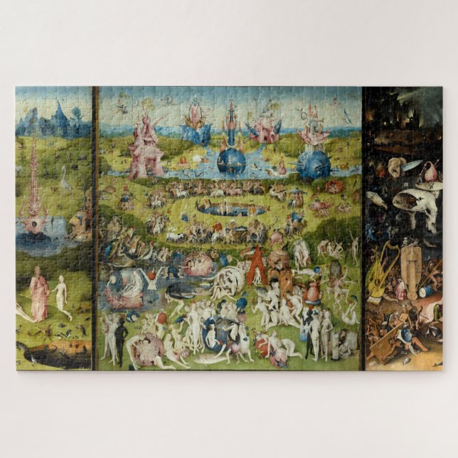 Hieronymus Bosch Surreal Vintag Fine Art Malerei Puzzle (Horizontal)