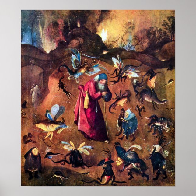 Hieronymus Bosch-Temptation von St. Anthony Poster (Vorne)
