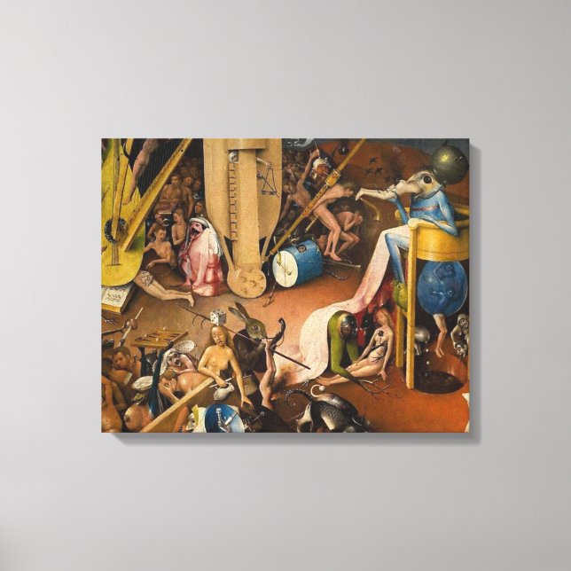 Hieronymus Bosch-The Garden of Hell Leinwanddruck (Vorderseite)