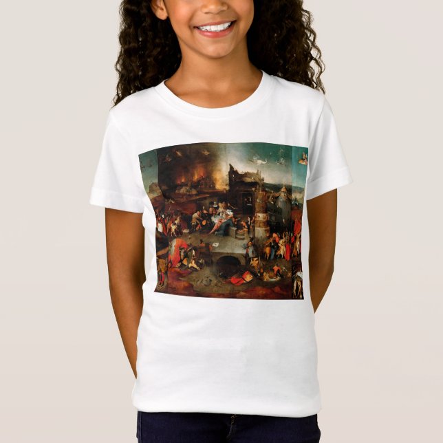 Hieronymus Bosch - Versuchung des Heiligen Anthony T-Shirt (Vorderseite)