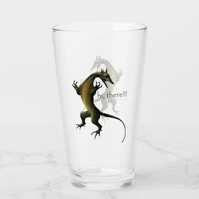 Hieronymus Boschs tanzende Ratte Glas (Vorderseite)