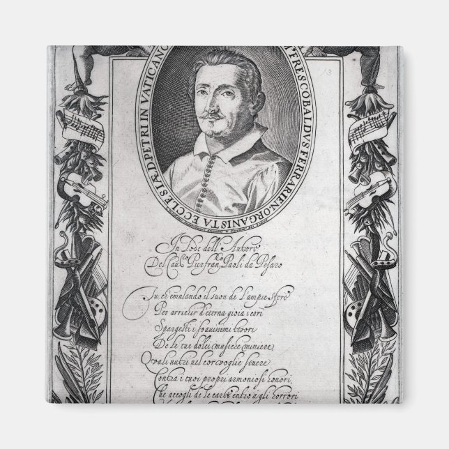 Hieronymus Frescobaldi, graviert durch Christlich Magnet (Vorne)