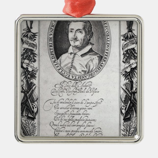 Hieronymus Frescobaldi, graviert durch Ornament Aus Metall (Vorne)