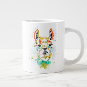Hifi Llama - Portrait Jumbo-Tasse