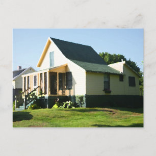 Higgins Beach Vintage Hütte Postcard Morgens Postkarte