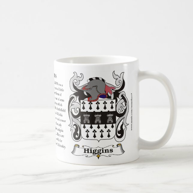 Higgins Familien-Wappen Tasse (Rechts)