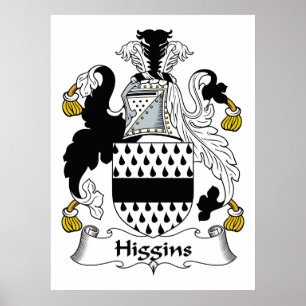 Higgins-Familienwappen Poster