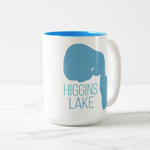 Higgins See, Roscommon Landkreis, Michigan Zweifarbige Tasse