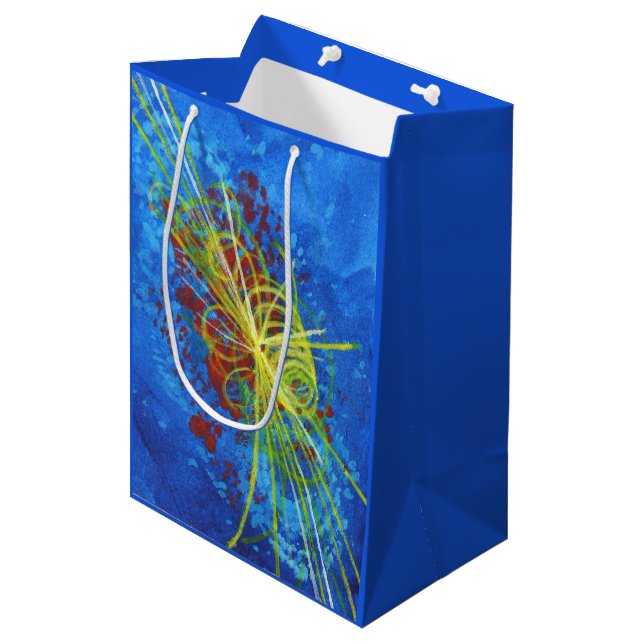 Higgs Boson Gift Bag Mittlere Geschenktüte (Vorderseite Schrägansicht)