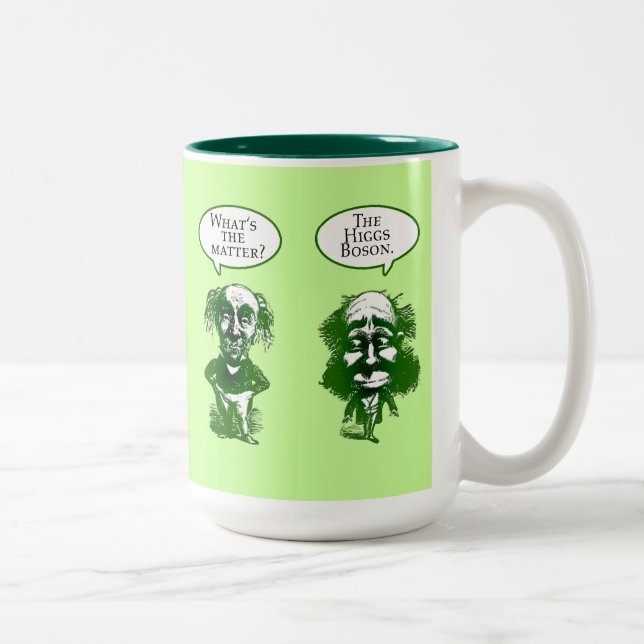 Higgs Boson-Physik-Spaß-Geschenke Zweifarbige Tasse (Rechts)