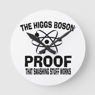 Higgs Boson Smashing Stuff Works Runde Wanduhr