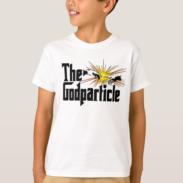 Higgs Boson The Godteilchen - Funny Physical Nerd T-Shirt (Vorderseite)
