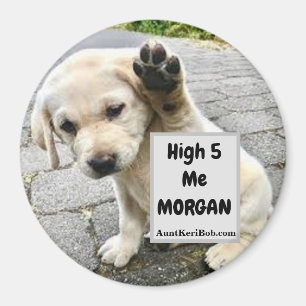 High 5 Me MORGAN Puppy Magnet