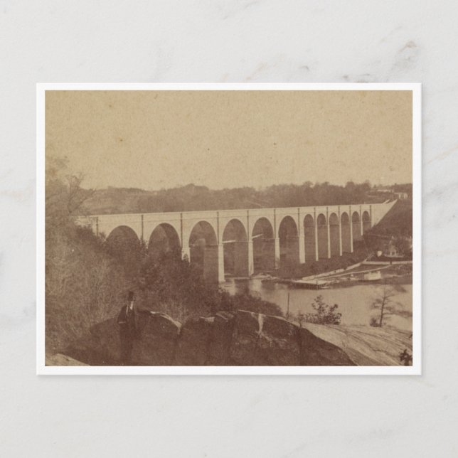 High Bridge, Harlem, in der Nähe von New York Postkarte (Vorderseite)