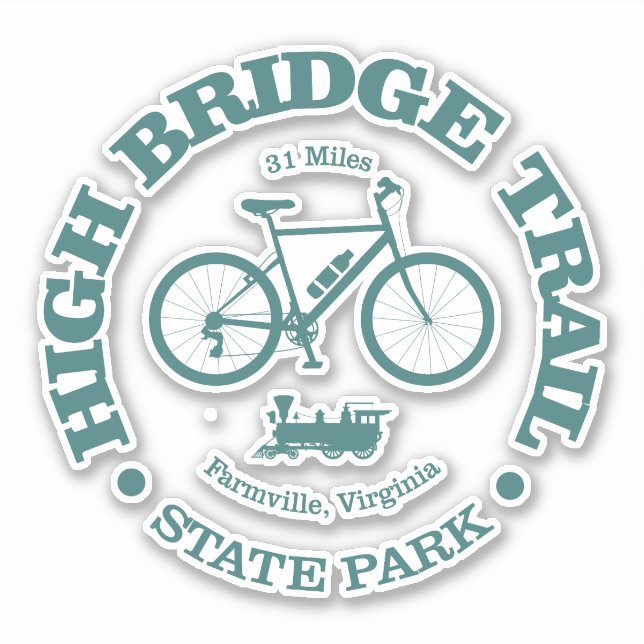 High Bridge Trail (Fahrrad) Aufkleber (Vorderseite)