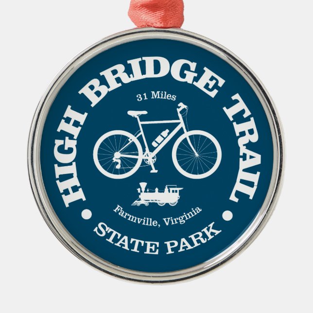 High Bridge Trail (Fahrrad) Ornament Aus Metall (Vorne)