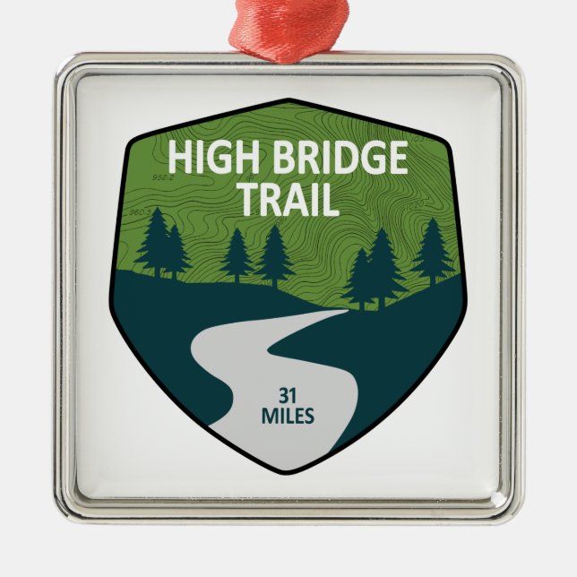 High Bridge Trail Ornament Aus Metall (Vorne)