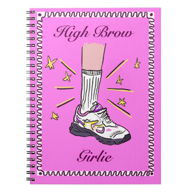 High Brow Girlie Spiral Notebook Notizblock (Vorderseite)