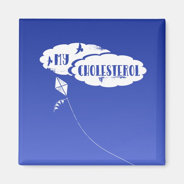 High Cholesterin Funny Magnet (Vorne)