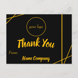 High Class Business Thankyou Card Postkarte