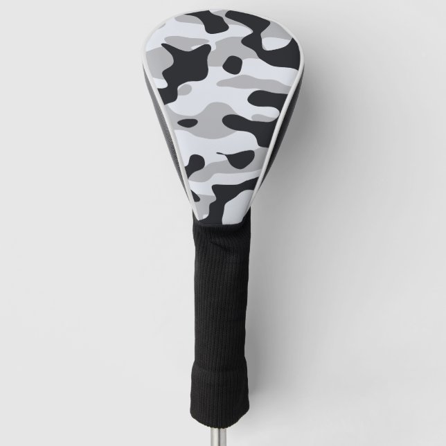 High contrast urban camouflage golf headcover (Vorderseite)