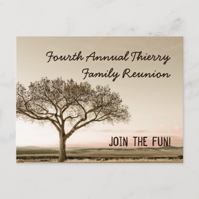 High Country Einladungs-Postkarte für Wiedersehen Einladungspostkarte (Vorderseite)