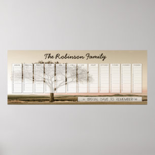 High Country Family-Ewiger Kalender Custom Poster