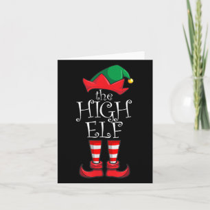 High Elf Matching Family Weihnachten Party Pajama  Karte