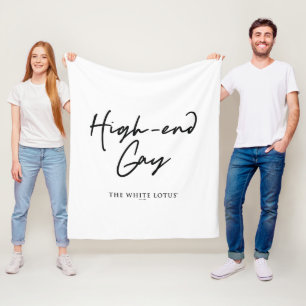 High-End Gay - Der weiße Lotus Fleecedecke