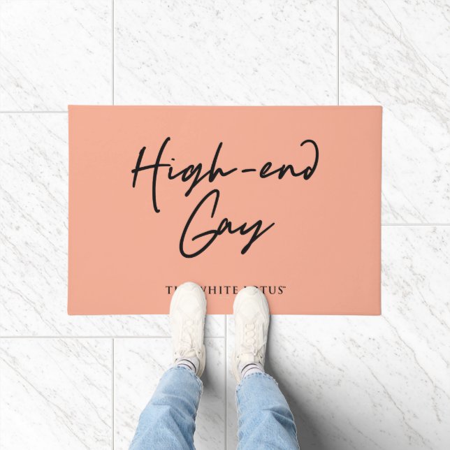 High-End Gay - Der weiße Lotus Fußmatte (Indoor)